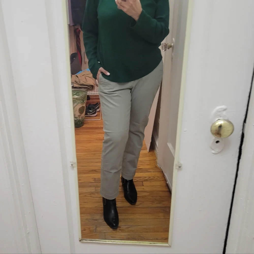 J.Crew Ankle Chino Sage Color EUC Coastal‎ Preppy